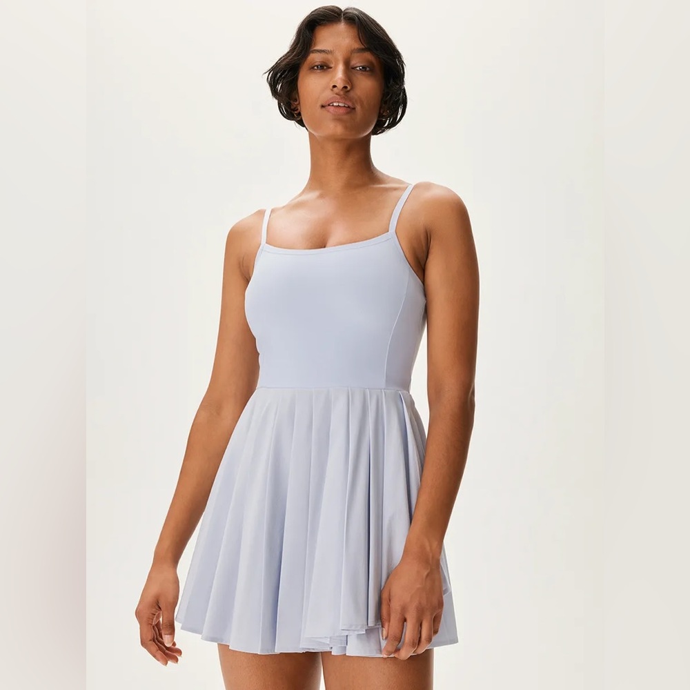 NWT Outdoor Voices Doubles Dress in Dusty Blue Women’s Size Small